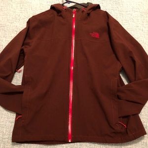 Men’s XL red North Face rain jacket